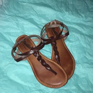 Braided sandals